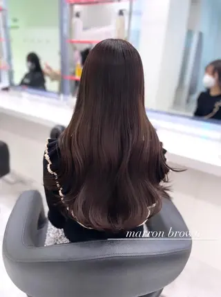 セミロング カラー ヘアアレンジ Ella所属・nana【艶髪】/ レイヤー/縮毛矯正のヘアスタイル