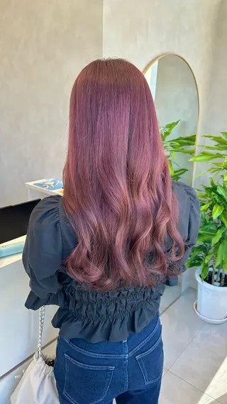 ロング カラー Eleanor枚方店 店長　飛鳥　薫のヘアスタイル