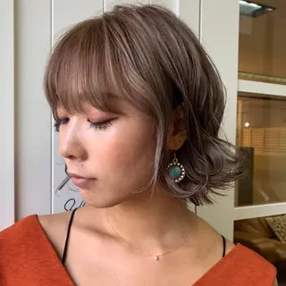 ミディアム カラー 韓国ヘア /男女❄️ 細江 美紅のヘアスタイル