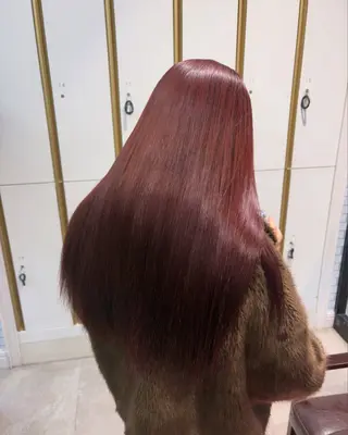 ロング カラー ブリーチ🫧艶カラー レイヤー韓国ヘアのヘアスタイル
