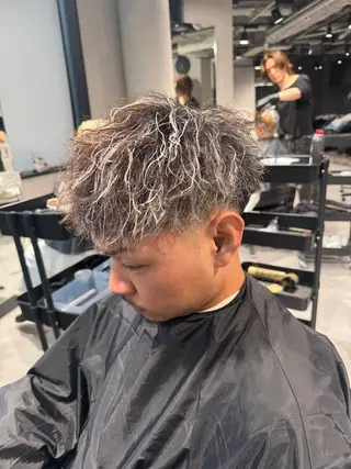 ショート カラー パーマ メンズ メンズヘア◎ なぐらのヘアスタイル