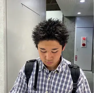 ショート カラー パーマ メンズ 🔥スパイキー 特化🔥菊水皐暉🔥のヘアスタイル
