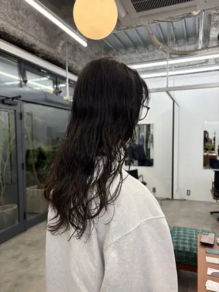 ロング パーマ パーマ×透明感カラー MIOのヘアスタイル