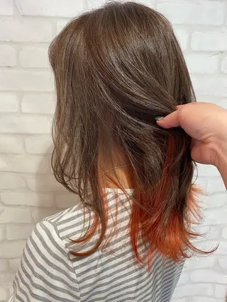 カラー ヘアアレンジ 髪質改善カラー🫧 舘田千乃のヘアスタイル