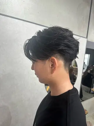 ショート パーマ AiM エイム　韓国レイヤーのヘアスタイル