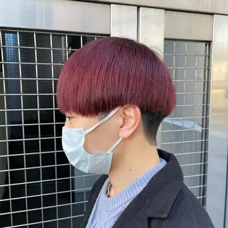 ショート カラー メンズ 【メンズ縮毛矯正】 田中秀斗のヘアスタイル