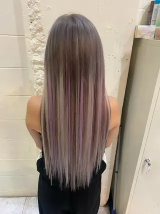 ロング カラー タケ ウチのヘアスタイル