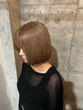 ミディアム カラー 🎵ぷる艶ハイトーン 柔らかヘア🍅まあやのヘアスタイル