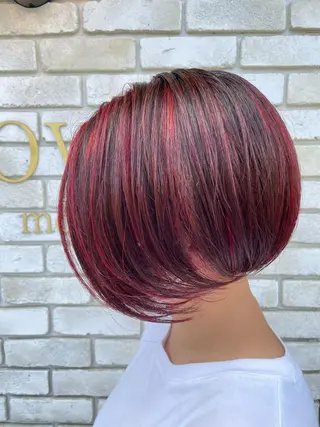 ミディアム 倉林隆一🐈 ダブルカラー/艶髪のヘアスタイル