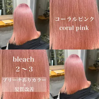 ミディアム カラー ️💕淡いハイトーン 💕︎︎ひかるのヘアスタイル