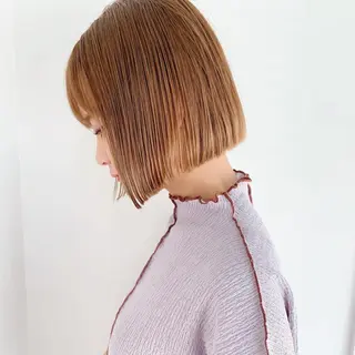 ショート カラー 🌱小顔ヘア/ボブ ミディアム/双葉🌱のヘアスタイル