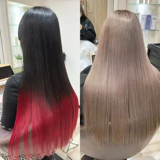 ロング 🌈派手髪ハイトーン 🌈鈴木亮太🌈のヘアスタイル