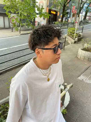 パーマ メンズ Le'a所属・渋谷/フェード/ 國分 翔のヘアスタイル