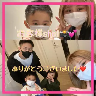 ショート カラー メンズ キッズ ショート、ボブなら お任せ❤️石川由美のヘアスタイル