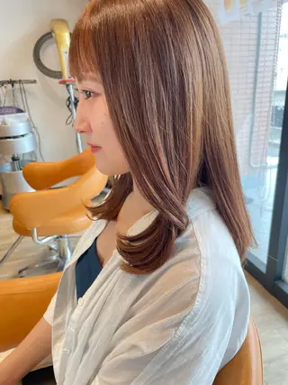 ミディアム カラー 髪質改善/ブリーチ 田代 龍我のヘアスタイル