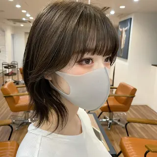 ミディアム カラー 【韓国風くびれヘア】 joule小木曽輝のヘアスタイル