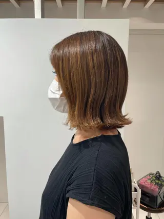 ショート 太田ありさ クリーミーヘアカラーのヘアスタイル