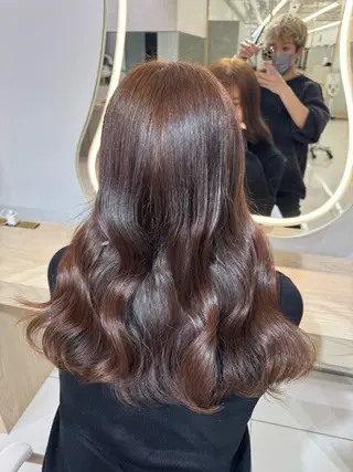 ロング レイヤーカット/ 縮毛矯正/西野和裕のヘアスタイル