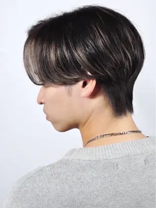 ミディアム カラー パーマ メンズ 武井 凌のヘアスタイル