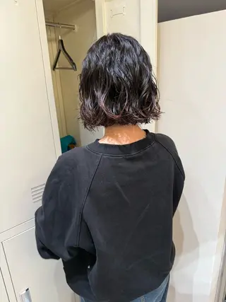 ショート パーマ ボブ/パーマ 代表　岡　大斗のヘアスタイル