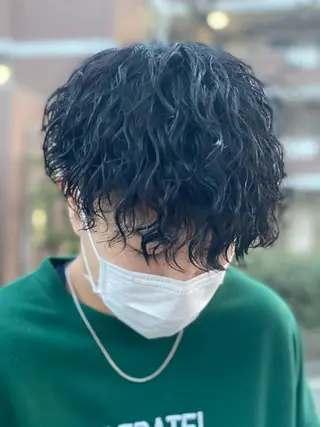 パーマ メンズ tasty private garden所属・🇨🇦海外美容師 FUMA🇨🇦のヘアスタイル