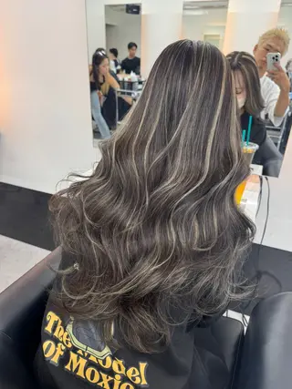 ロング カラー ALEAP owl所属・Hiroki ALEAPのヘアスタイル
