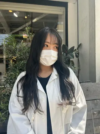 ロング カラー 木村 陽菜のヘアスタイル