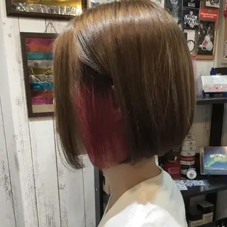 ミディアム カラー embrace エンブレイスのヘアスタイル