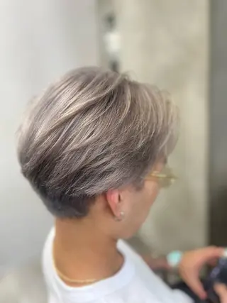 カラー メンズ 🐈‍⬛多系統🕶 tsubura🖤のヘアスタイル