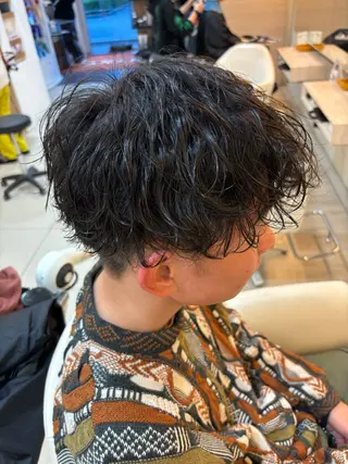 ショート カラー パーマ ヘアアレンジ メンズ キッズ 🫧Selene SHOGO🫧のヘアスタイル