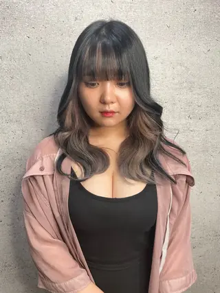 セミロング 曲がる縮毛矯正 髪質改善/西尾 幸樹のヘアスタイル