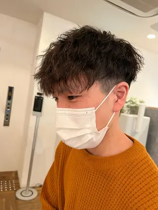 ショート パーマ メンズ ボブ指名No.1/ ボブパーマ/ユキのヘアスタイル