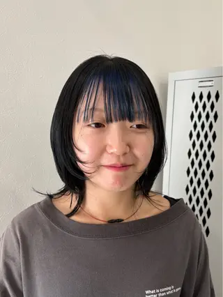 ミディアム カラー ヘアアレンジ 💝似合わせカット& カラーUruna💝のヘアスタイル