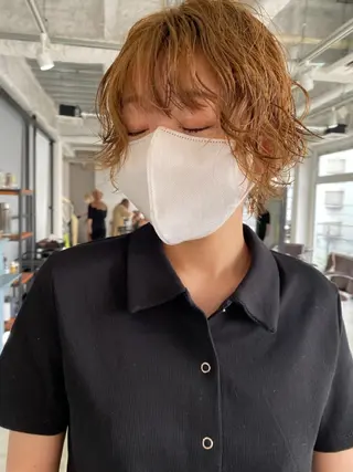 ショート パーマ steed tokyo所属・KOOKI スティードトーキョーのヘアスタイル