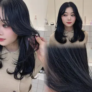 カラー 🌷花屋併設🌷 岡本明日実のヘアスタイル