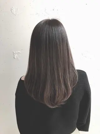 セミロング カラー 池袋髪質改善 タニグチのヘアスタイル