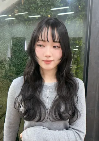 ロング カラー Pocket仙台 💚モエリのヘアスタイル