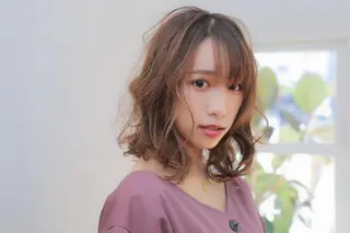 セミロング カラー Culumi所属・Culumi クルミ 松井照雄/梅田茶屋町のヘアスタイル