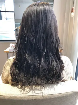 ロング カラー ブリーチ毛矯正.髪質 改善.髪にドラマをのヘアスタイル