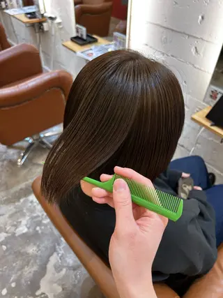 ミディアム カラー AMBERGLEAM Hair&Cloth Yoga所属・Ryo☘縮毛矯正/ パーマ/ブリーチ/のヘアスタイル