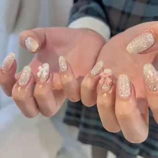 ネイル 🎀チーク/ちゅるん 🫧chisa🎀のネイルデザイン