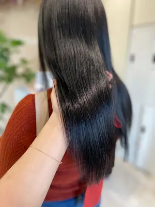 ロング ボブ/インナーカラー /眉毛/Miyuのヘアスタイル