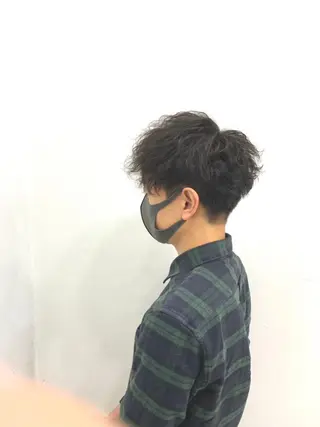 ショート ヘアアレンジ メンズ メンズパーマ 特化中澤のヘアスタイル