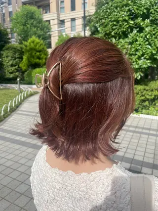 ミディアム YOKE所属・YOKE ななか /カラーモデル募集中のヘアスタイル