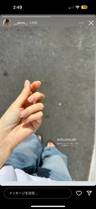 ネイル n / ワンホン ニュアンスのネイルデザイン