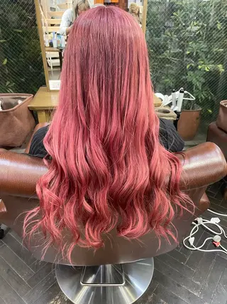 セミロング カラー 👑派手髪/カット 👑ANRYのヘアスタイル