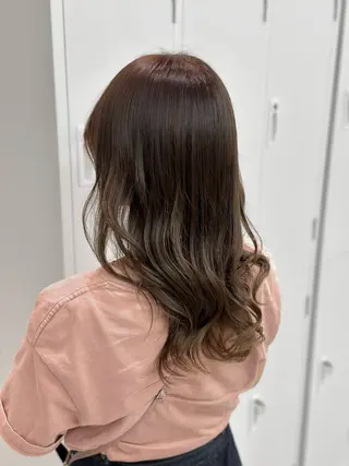 セミロング カラー 🤍透明感カラー🤍 Moeのヘアスタイル