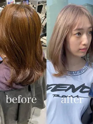 ミディアム 【1日2名様限定】 AFLOAT白川雄副のヘアスタイル