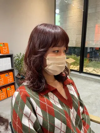 ミディアム 三好 祐希のヘアスタイル