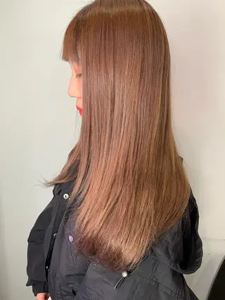 セミロング カラー 立川/シールエクステ /みづきのヘアスタイル